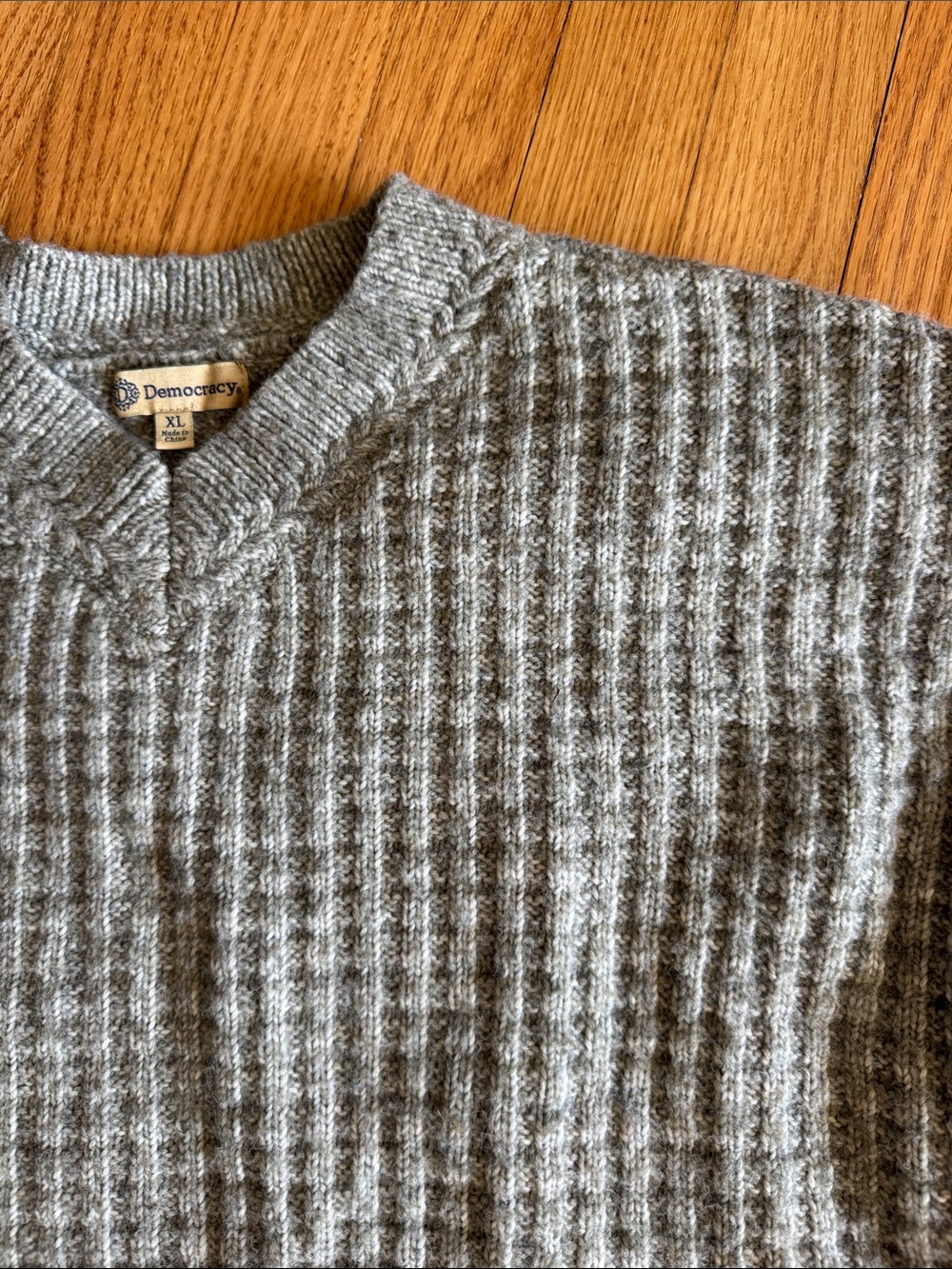 Basketweave winter sweater